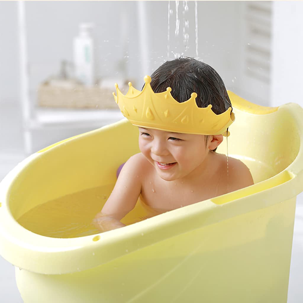 Toddler Shower Cap Baby Shower Cap Bathing Hat, Adjustable Shower Cap Kids, Infants Soft Protection Funny Safety Visor Cap for Toddler Children, Waterproof & Elastic Ring Hat : Baby