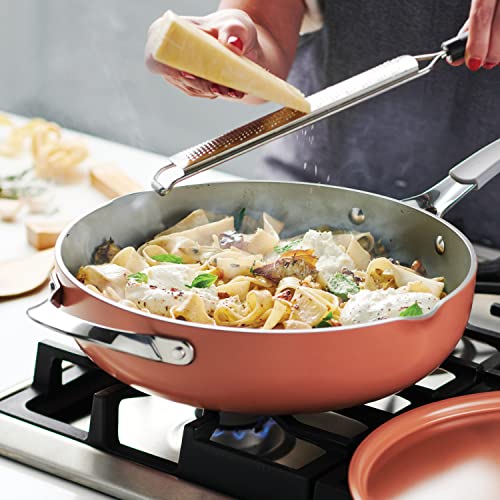 Image of Tramontina All-in-One Plus Pan Set, 5-Quart Ceramic Non Stick Cooking Pan