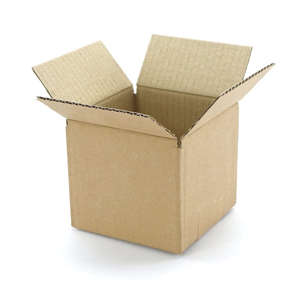 500 Stück 113x113x100 mm einwellige Kartons Faltkarton Versandkarton Kartonage Verpackungsmaterial Karton