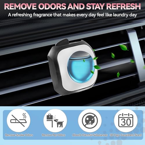Image of Car Air Freshener Vent Clip 6 Pack 4ml Each Up to 180 Days Long Lasting Scent Odor Eliminator for Women Men(New Car)