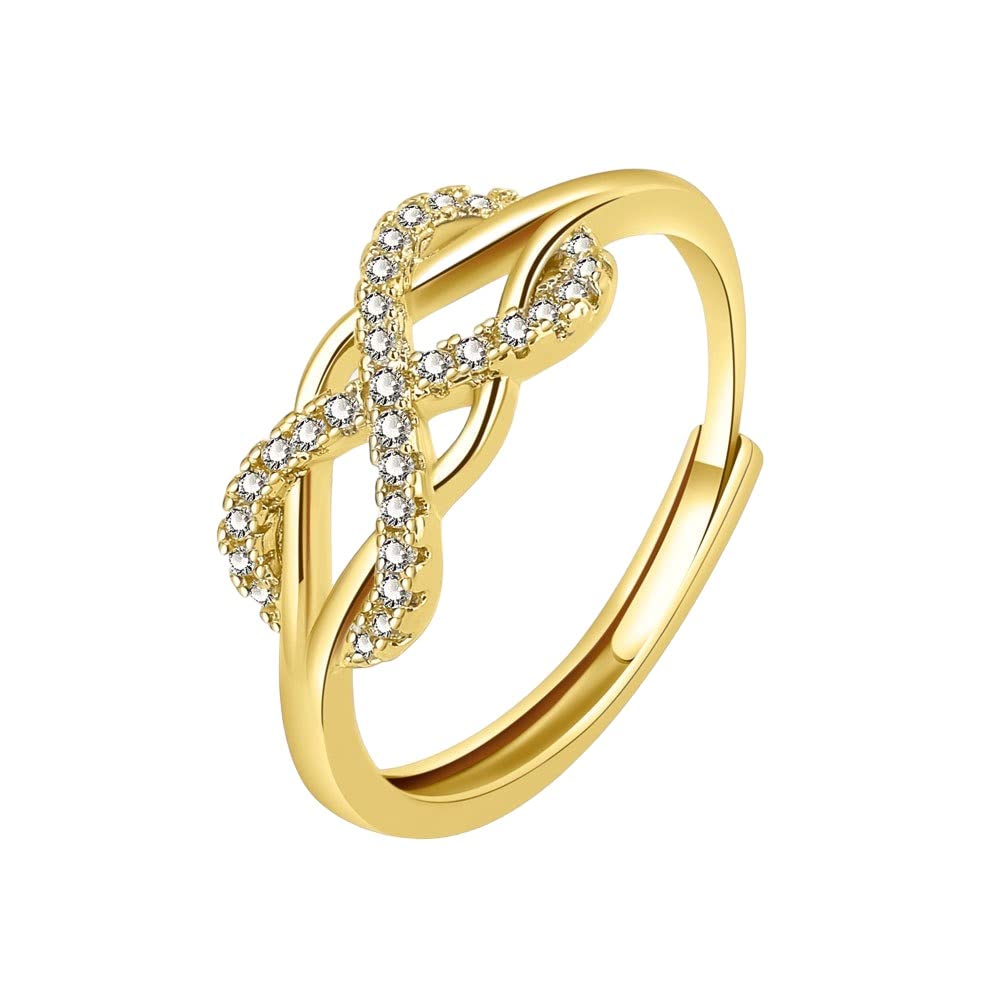 MYKI Infinity Ring For Women & Girls (Gold) (B0BYJCYDJT) Amazon Price History, Amazon Price Tracker