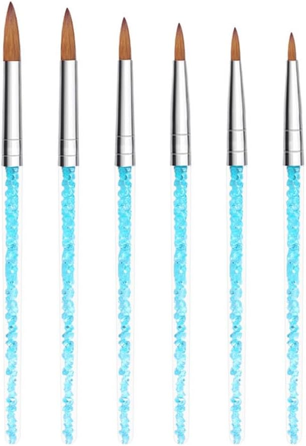 Therapy Pen Crystal Pen Paint Pen Silicone Pen Spot Drill Pen Brush Nail Painting Tool Set Light(Blue)