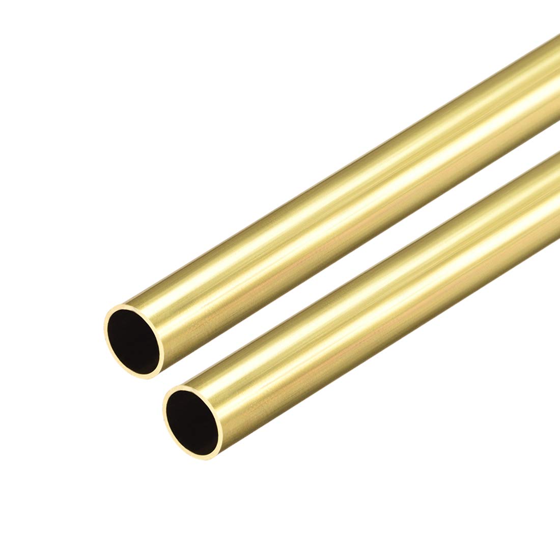Tube en laiton sans couture uxcell finition droite rigoureuse 8,5x300mm lot de 2