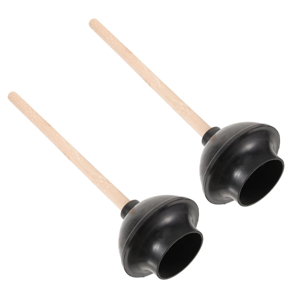 TOYANDONA 2 Stück-pack Toilettenpömpel Gummi Mit Holzgriff Saugnapf Für Badezimmer Verstopfungslösung