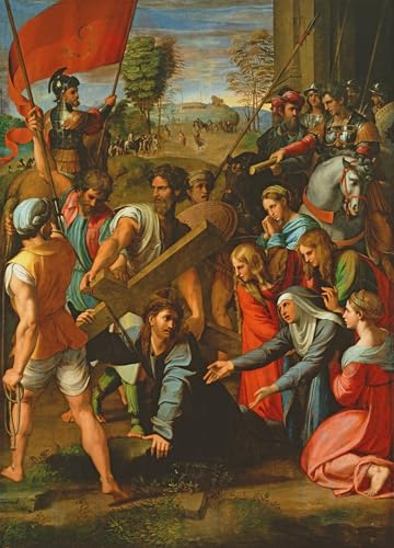 Tableaux Graffiti Art Mural Raphaël La Chute sur le chemin du Calvaire 60x90cm
