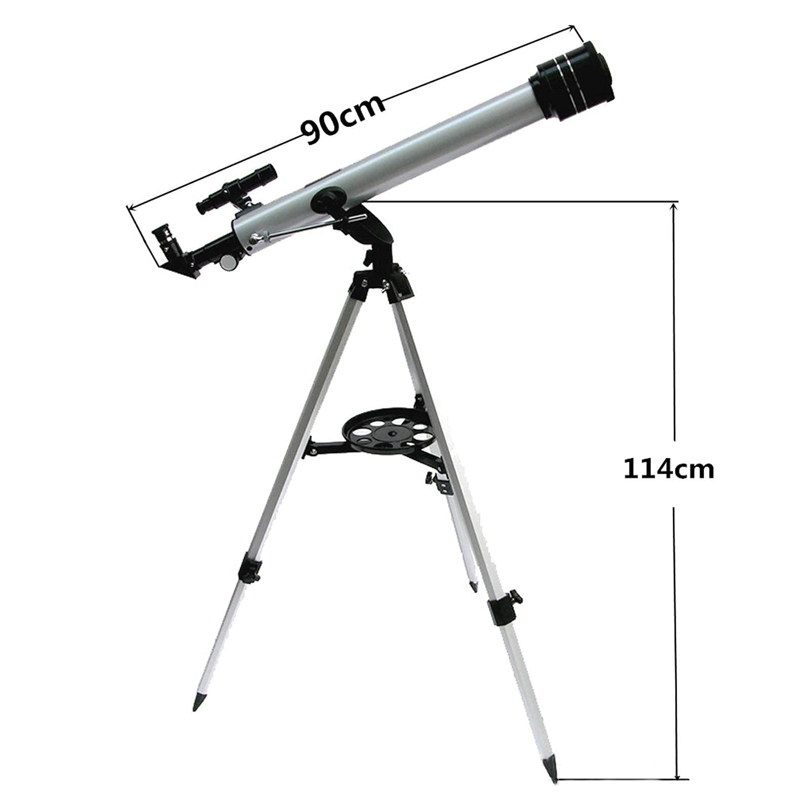 Telescopio astronómico Espacial, trípode Ajustable monocular de Alta Potencia, Ocular multialimentado, telescopio portátil para niños, Principiantes y Adultos