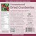 Unsweetened Dried Cranberries by My Berry | 3oz | Naturally Tart: 1g Natural Sugar Per Serving | Non-GMO | No Added Sugar, Juice or Oils | More Berries Per Ounce Than Sweetened Berries | Canadian Grown | Woman-Owned Small Company