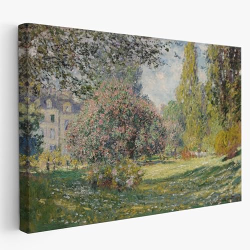 Monet Parc Monceau toile tendue pour salon lumineux et décoration de chambre zen