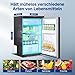 AAOBOSI 83L Kompressor Kühlbox, Wohnmobil Kühlschrank mit APP-Steuerung, 12/24V DC, Kühlbox Auto mit LED-Leuchten, bis -20℃ Kompressor Kühlschrank für Auto, LKW, Boot, Reisemobil, Camping und Reisen