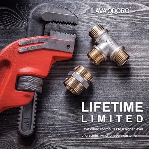 Lava Odoro Pressure Balance Shower Valve con Kit de Recorte, Válvula de un Solo Mango en Negro Mate con Cartucho Cerámico, Cuerpo de Válvula Universal de Latón Sólido con Control de Temperatura, SF101-V-MB miniatura 7