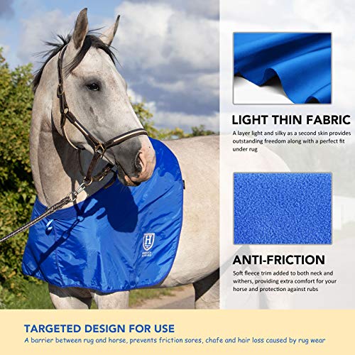 Harrison Howard HHorse Shoulder Guard Anti-Rub Bib Chest Saver Wither Protector Champion Blue - Image 2