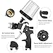 HVLP Air Spray Gun with 1.4/1.7/2mm Nozzles & Air Compressor Regulator, Air Spray Paint Gun w/10pcs 600cc Mixing Cup and Lids, Automotive Paint Sprayer for Car, House Painting, Furniture