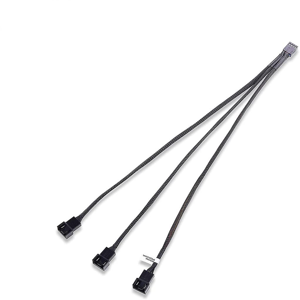 4本セット 電源延長ケーブル 持ち運び 延長ケーブル PWMファン延長ケーブル 在庫処分】GTIWUNG 4個の4ピンPWMファンハブ PWMファン用 延長ケーブル