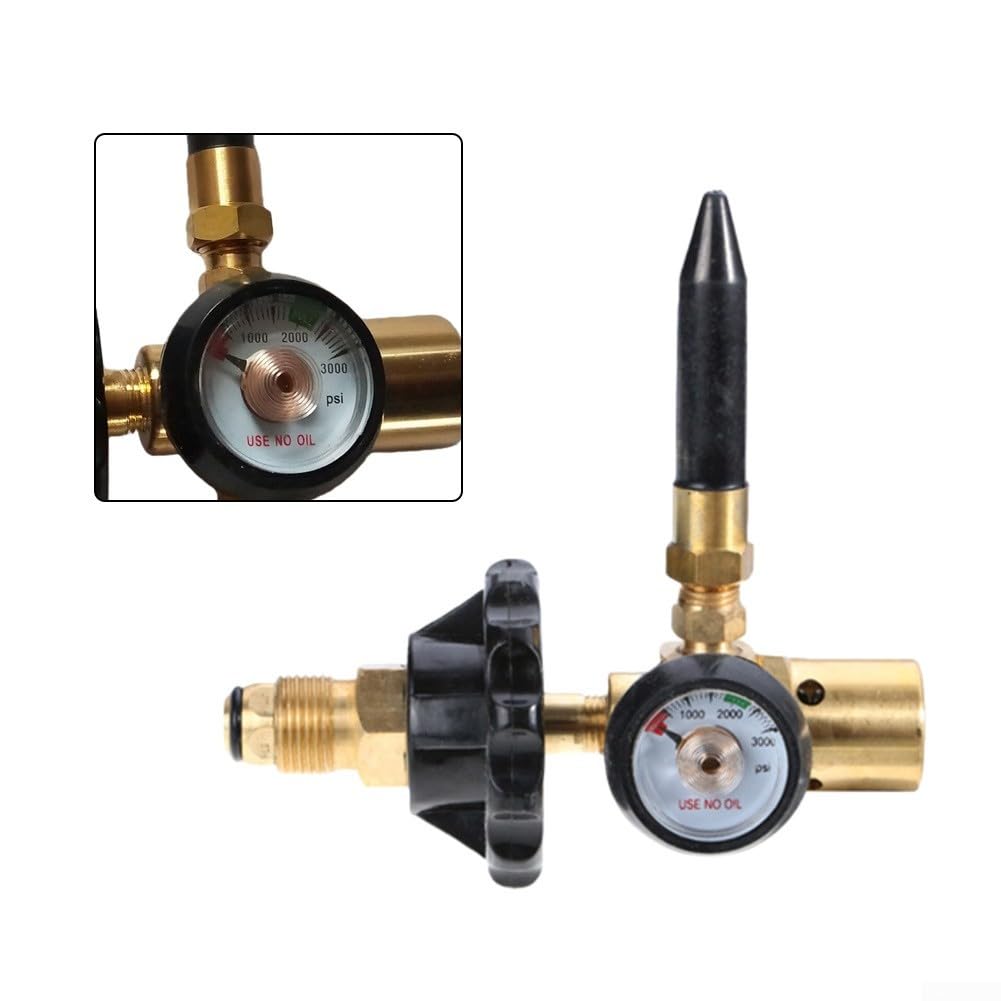 Regolatore di pressione dell'elio, riduttore di pressione della bombola del gas per gonfiaggio del palloncino del serbatoio dell'elio (A)