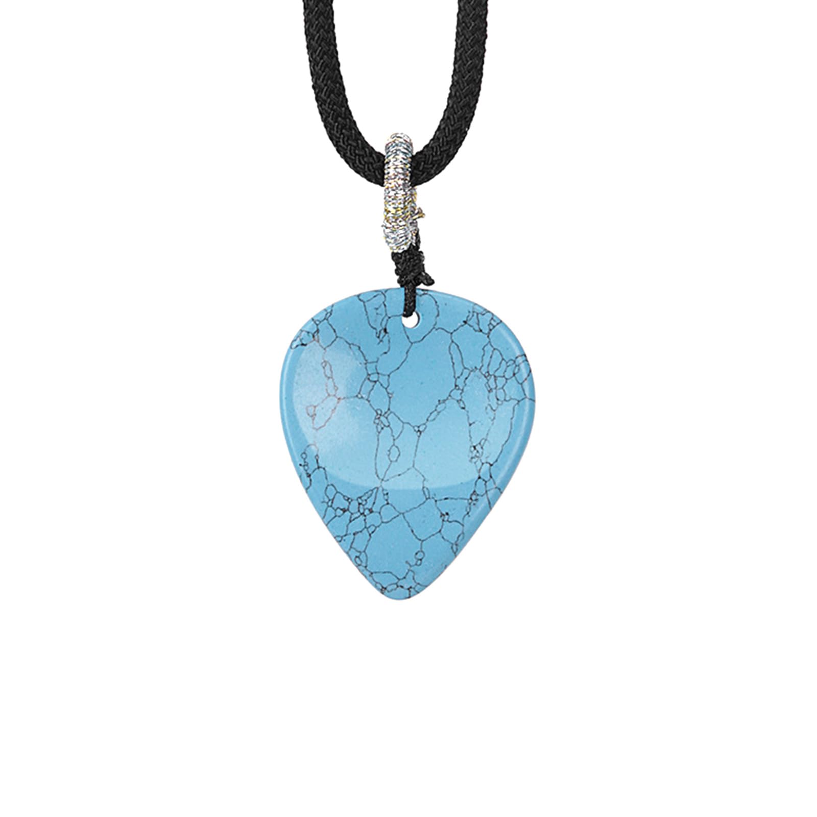 Collana Con Plettro Per Chitarra Musiin | Ciondolo A Triangolo Rosso In Silicone | Gioiello Per Musicisti Rock
