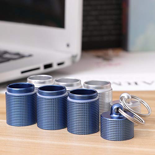 Caixa de comprimidos impermeável BESPORTBLE, mini chaveiro, porta-comprimidos, porta-garrafas, recip