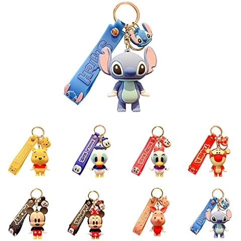 Firally Funny Cartoon keychain, Adorable Anime Keyring for Purse Handbag Birthday Christmas Party Favors Gift Cover