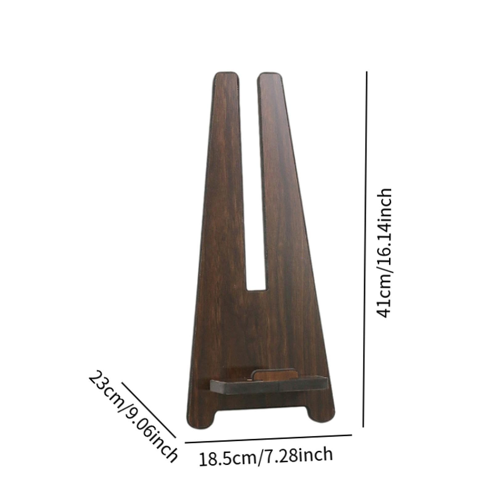 Soporte para Instrumentos de Viento Eléctricos, para Flauta, Soporte para Tubo de Soplado, a Prueba de Humedad, Madera Liger, Marrón Oscuro