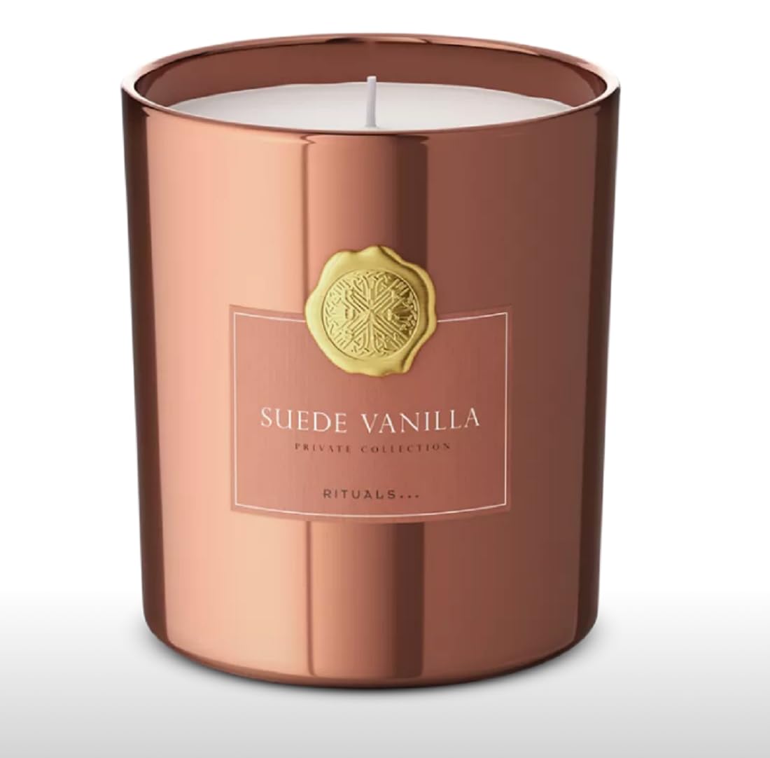 RITUALS Suede Vanilla Luxury Scented Candle Private Collection 360g, Brown, 10 cm x 15 cm - Image 2