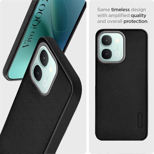 Image of Jkobi Rubberised Back Cover Case for Vivo iQOO Z11x 5G (Textured Grip Design | Micro-Fiber Cloth Inside | Slim and Light Weight | Soft Touch and Feel)