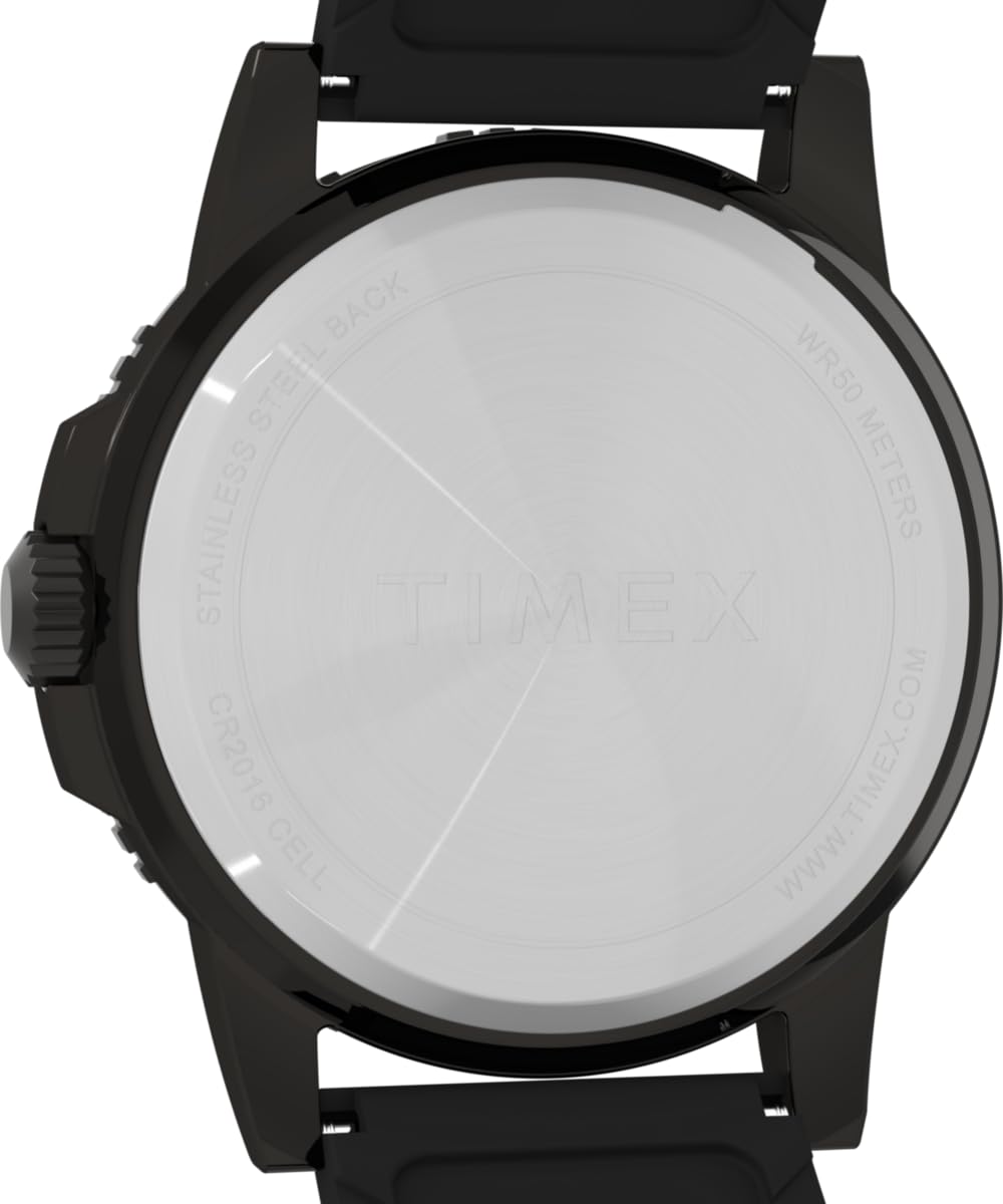 Timex Expedition Ridge TW4B32200 - Reloj con correa de silicona negra con esfera marrón para hombre, 45 mm