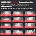 SHARDEN Precision Screwdriver Set 140 in 1 Magnetic Driver Kit Professional Repair Tool Kit with Portable Bag for iPhone, iPad, PC, Computer, Laptop, MacBook, Tablet, Xbox, Game Console, Watch (Red)