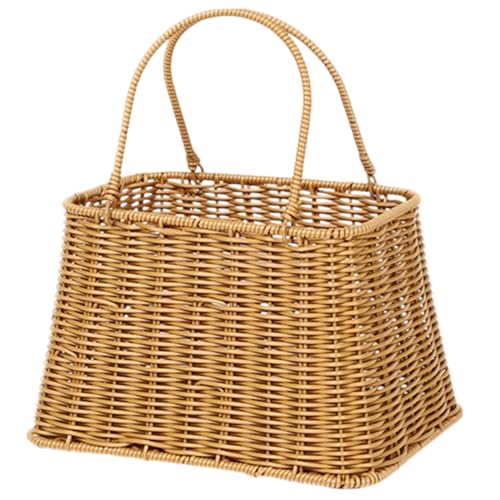 Panier de pique-nique rotin tressé PP pour ranger sans déformer le sac