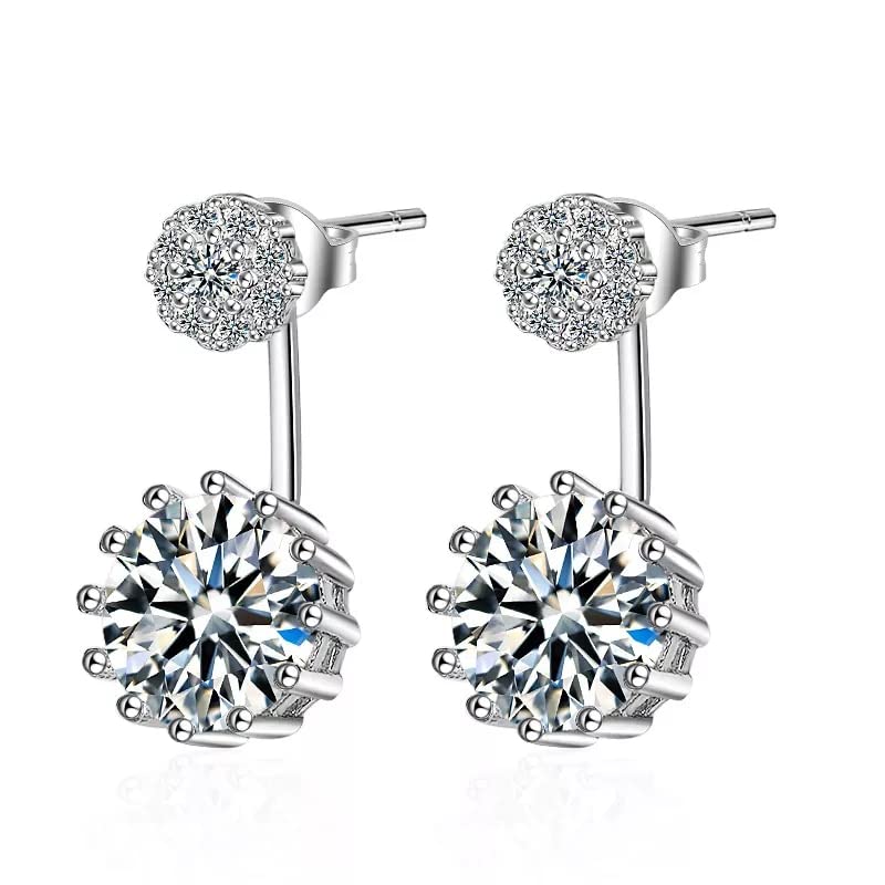 Boucles d'oreilles étoile en argent 925 et zircone cubique éclatante