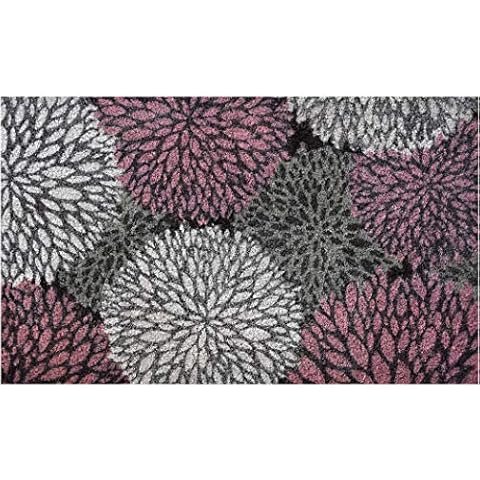 Job Site Ninamar Door Mat Pastel Flowers Natural Coir – 29.5 x 17.5 inch, Multicolor (54265) Cover