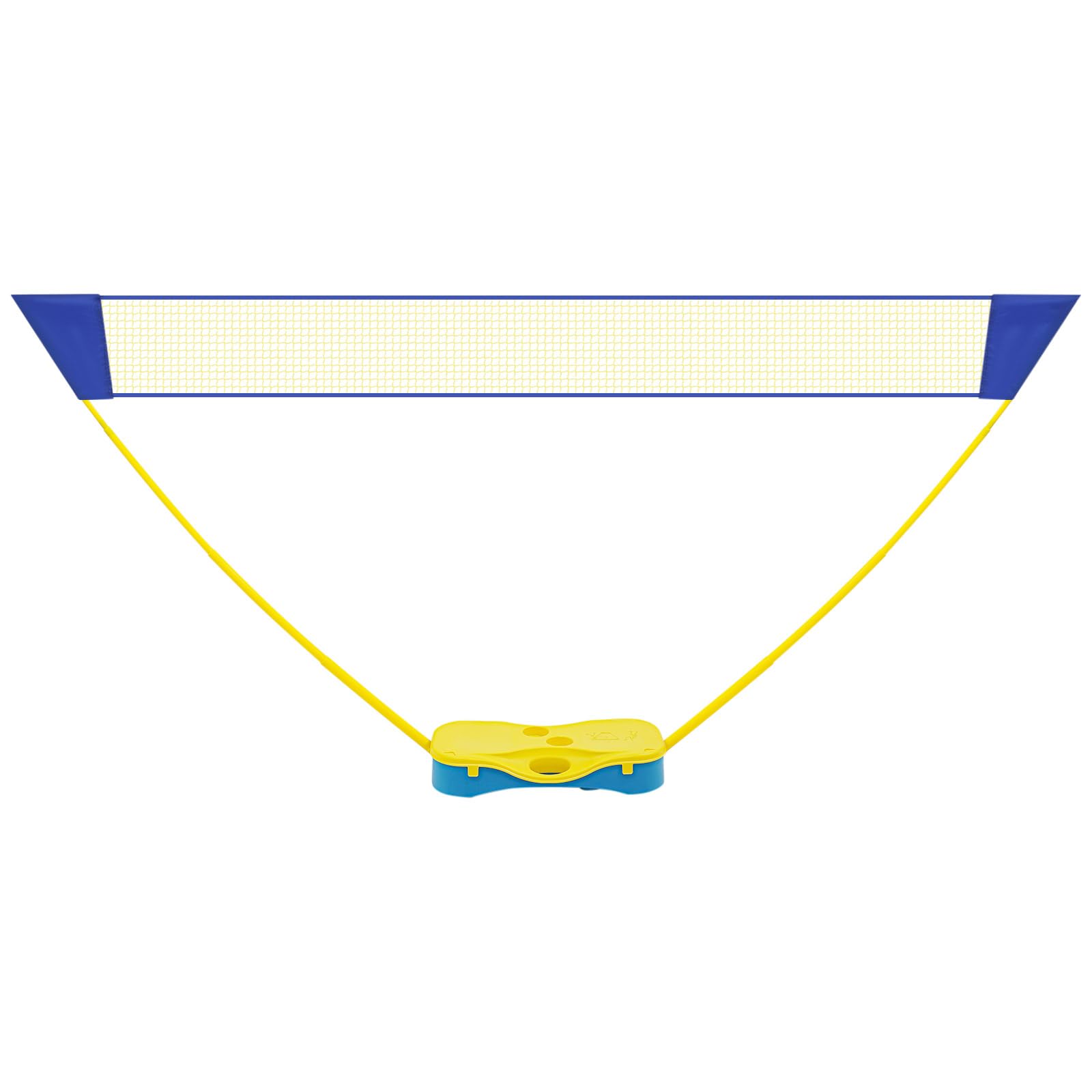 Set da badminton con rete netta, 2 racchette, 2 cocks, 2 contributi di supporto, set da badminton professionale, 300 x 155 cm, per parco