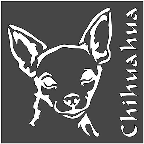 Chihuahua Dog Stencil 1-5.5x5.5 pulgadas Plantilla de dibujo reutilizable Plantilla de dibujo Flexible Hojas de plástico transparente 0.006 in de