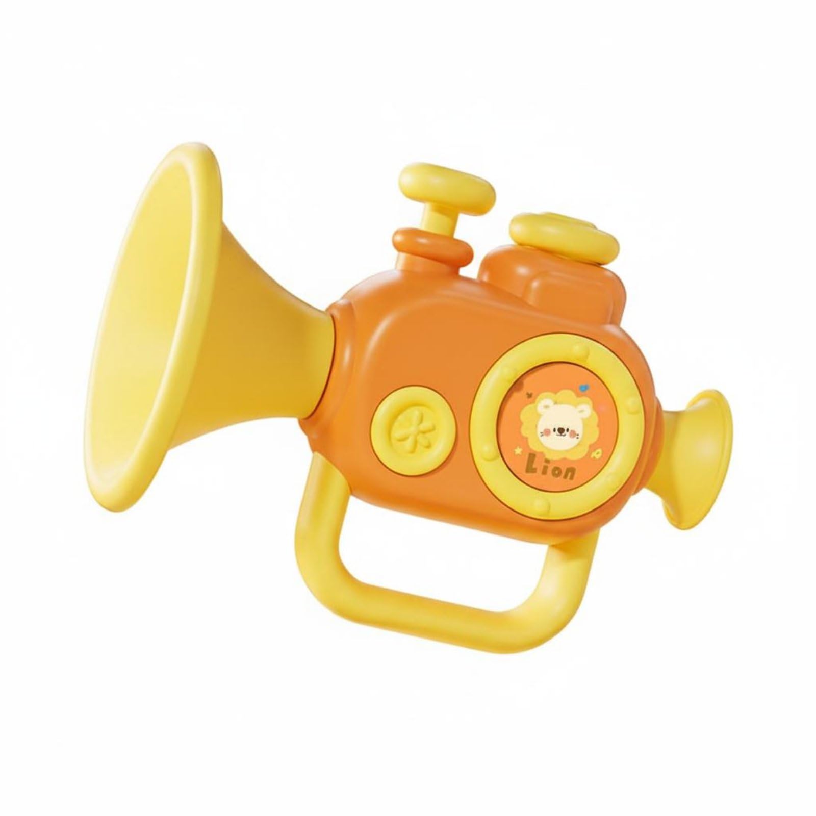 children's trumpet toy easy to blow baby whistle whistle sound making abs whistle whistle for babies, infants, playtime, soothing, yellow, lion horn|toys & hobbies | educational | music &