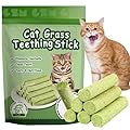 6pcs Cat Grass Teething Stick,Cat Grass Chew Stick,Cat Dental Sticks,Cat Chew Sticks,Cat Dental Toy,Cat Catnip Chew Sticks for Indoor Cats,Catnip Toys Sticks for Hairball Removal,Cat Teeth Cleaning