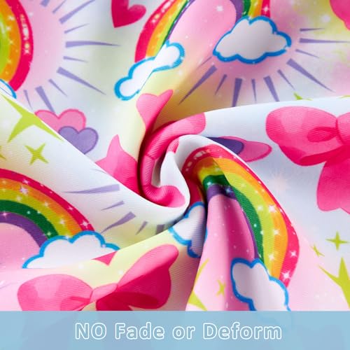 Image of TUONROAD Toddler Girls One Piece Swimsuit 2Pcs Bathing Suit Kids Swimwear with Short for 3-9