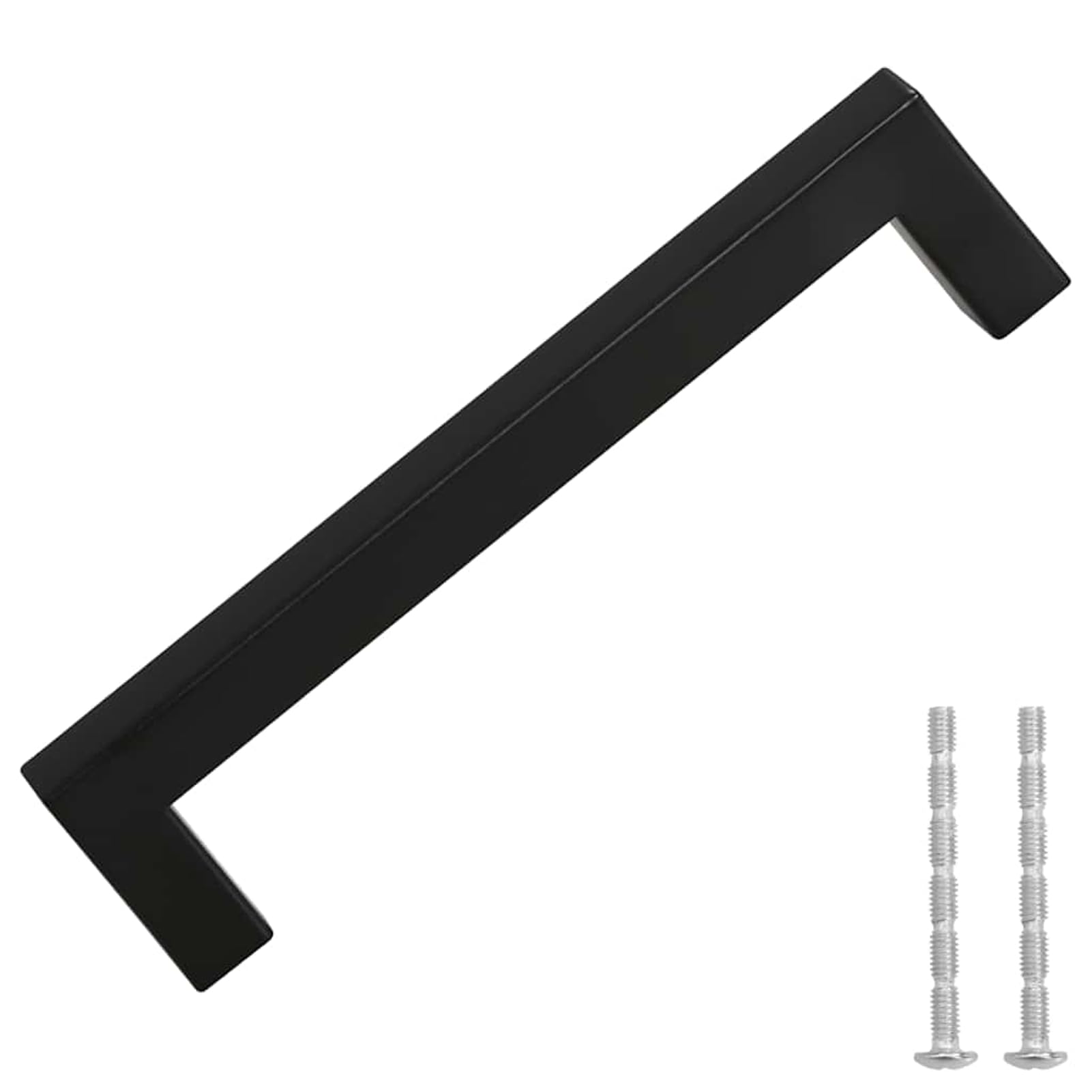 Homgoday Möbelgriffe 10 STK. Schwarz 128 mm Edelstahl Schrankgriffe Model155398