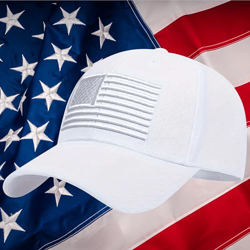 Image of USA Flag Hat American Flag Embroidered Patriotism On Display Comfortable Adjustable One Size Fits Most