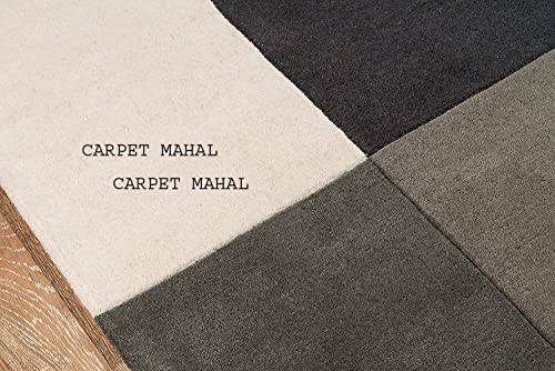 Image of Carpet Mahal Export Quality Handmade Tuffted Pure Woollen Carpet for Living Room Bedroom Size 5 x 7 feet (150X210 Cm) Color-Multi