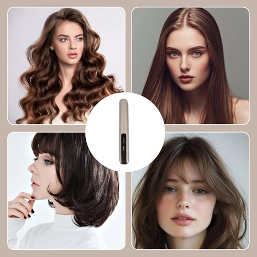 Plancha de cabello inalámbrica con rizador portátil miniatura 6