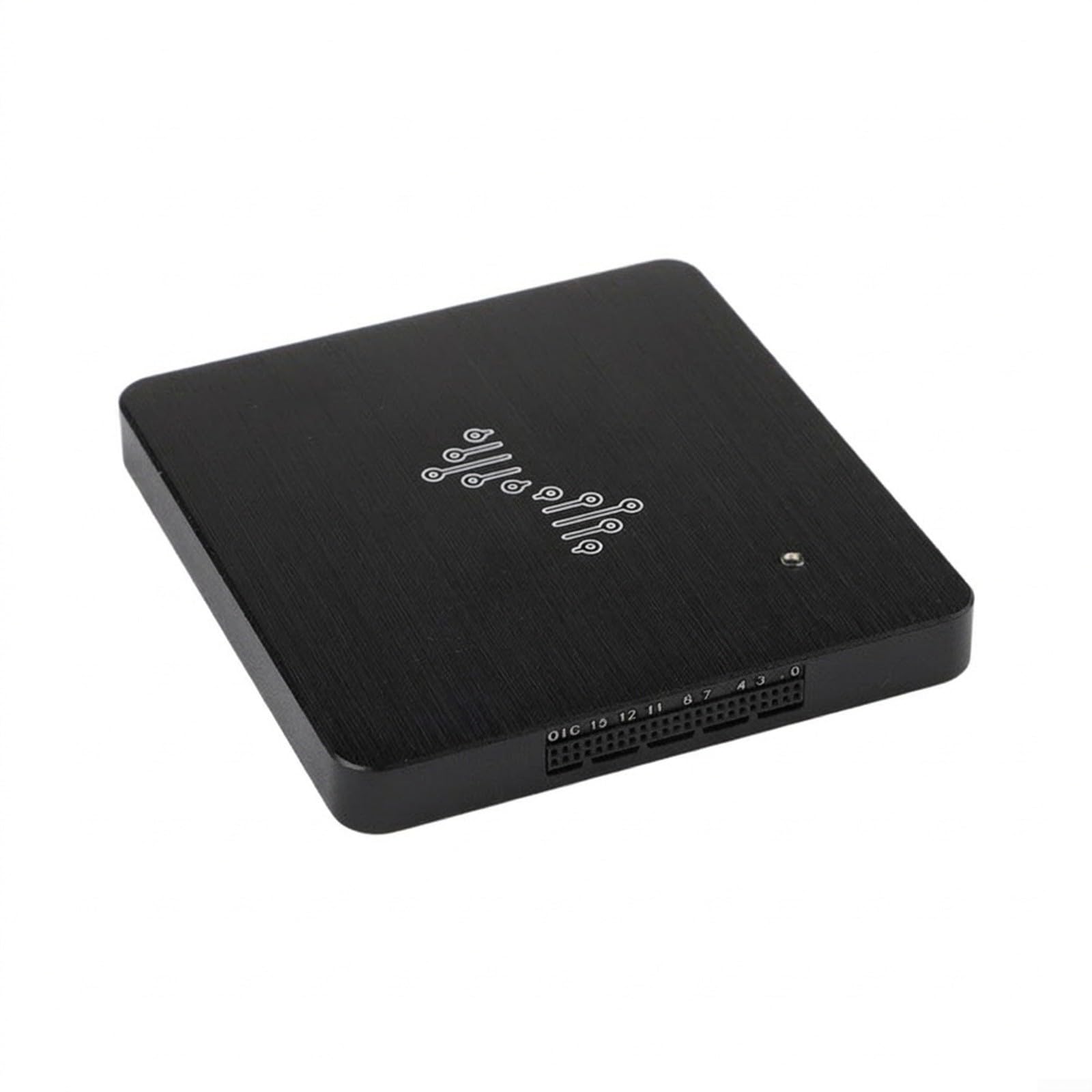 DSLogic U2Basic 16-K-Logikanalysator, 100 MHz, USB, digitaler Signaltester für UART I2C zum Spi-Debuggen, elektronische Schaltungsprüfung, kompaktes schwarzes Design