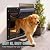3-Flap Dog Door, Extreme Weather Large Doggy Door for Wall, Never Rust Plastic Wall Doggie Door, Telescoping Tunnel, Insulation Flap, 2 Magnetic Flaps, Closing Panel, Pet Door for Pet Up to 100lb