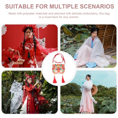 Embroidered Dragon Crossbody Bag for Women Traditional Chinese Style Cute Purse with Delicate Embroidery Sling Bag for Daily Use Festivals for Dragon Year Celebrations2