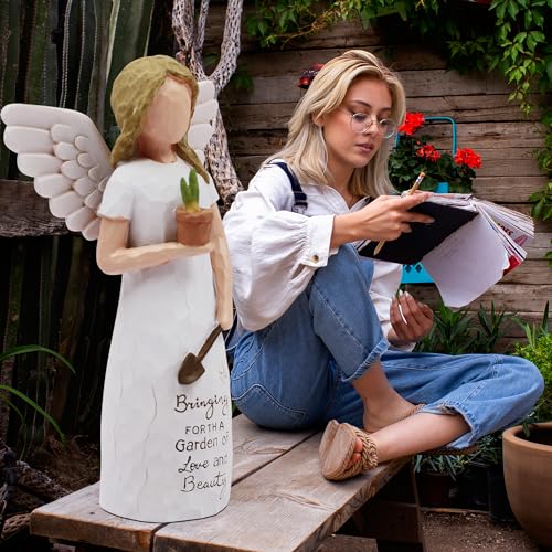 Figura decorativa Ángel para jardinería 5 pulg miniatura 6