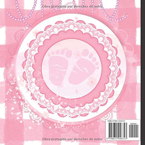 Miniatura 2 de Libro de Firmas Crea Bonitos Recuerdos con este Maravilloso Libro de Firmas Rosa para Baby Shower para Niñas que Incluye un Bitácora los Regalos y