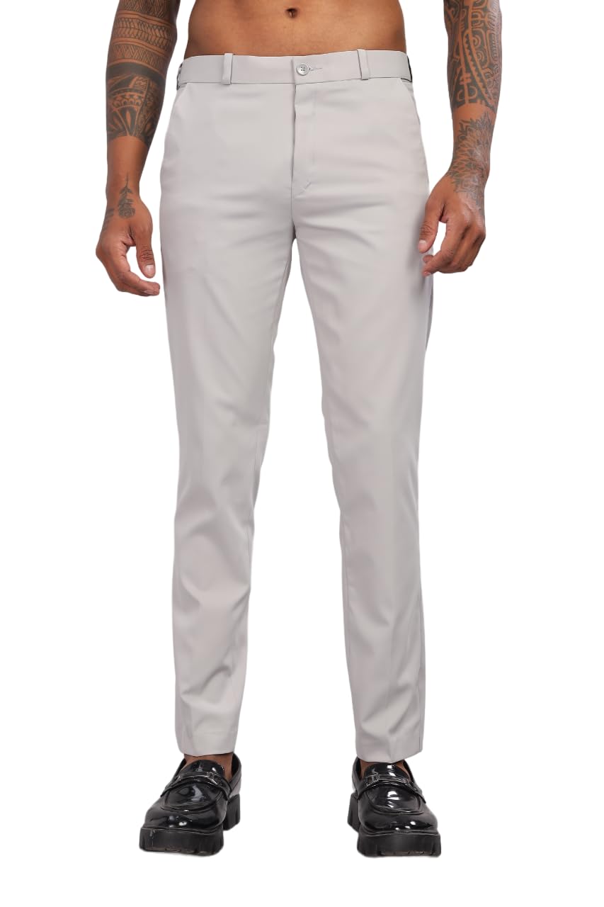 ragzo Premium Elastic Formal Pants for Men || Formal Trousers for Men Office Wear || Formal Trousers for Men Stretchable-picture-49