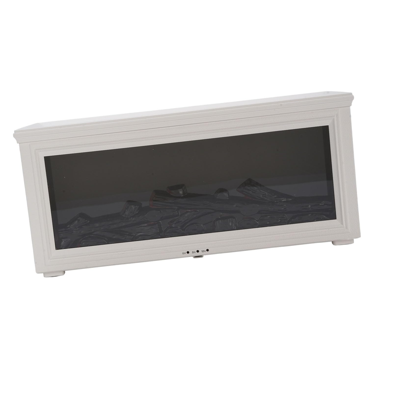 Dpofirs Diffuseur D'huiles Essentielles de Cheminée, Fonction Minuterie de Grande capacité pour un Sommeil Réparateur CR2025 150mAh (WHITE)