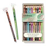 Lifelines Scented Colored Pencils, 10-Pack Earth Palette - Rub & Sniff Color Pencil Set Infused with Essential Oil Blends for Arts & Crafts, Coloring Books & School Supplies