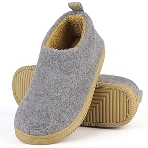 Uniuni Unisex Erwachsene Winter Warm Hausschuhe Memory Foam Pantoffeln, Gr.36-45