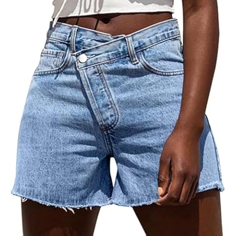 Genleck Women's High Waisted Denim Shorts Cover
