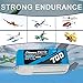Gens ace 3S Lipo Battery 700mAh 11.1V 60C 3S1P Lipo Battery Pack with XT30 Plug for OMPHOBBY M2 RC Helicopter and Mikado LOGO200