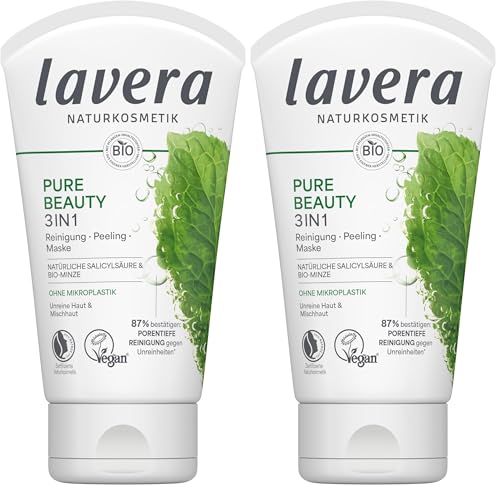 lavera Pure Beauty 3in1 Reinigung, Peeling & Maske...